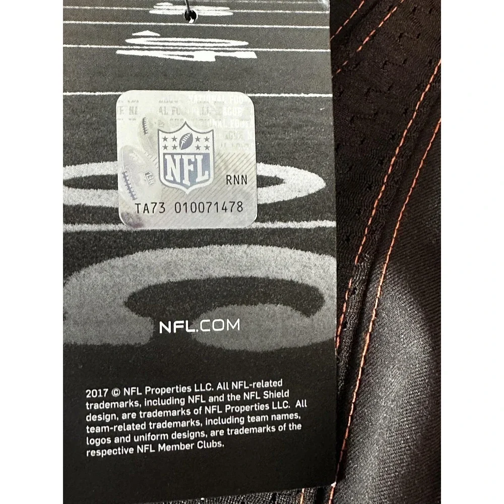 Cleveland Browns Jersey Mens 52 Brown NFL Football On Field Elite Blank Nike‎
